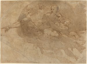 Bůh Otec ve slávě od Andrea Boscoli after Michelangelo