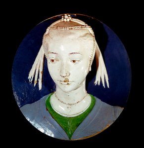 Portrét mladého cizince Tonda v terakotovém dekoru od Andrea della Robbia