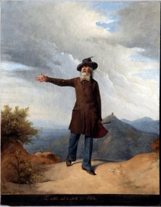 Rozloučení s exilem. S Giuseppem Mazzinim nuceným v roce 1831 odejít do švýcarského exilu (malba od Andrea Gastaldi