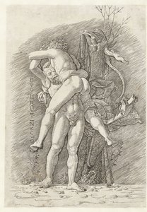 Herkules a Antaeus Nepřemožitelný bůh Herkules (titul na předmětu)