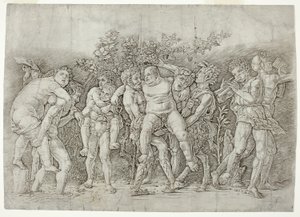 Bakchanal se Silenusem od Andrea Mantegna
