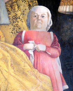 Dwarf of Court, detail ze Court Wall od Andrea Mantegna