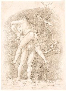 Herkules a Antaeus od Andrea Mantegna