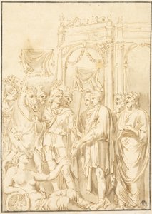 Římští senátoři a vojáci od Andrea Mantegna