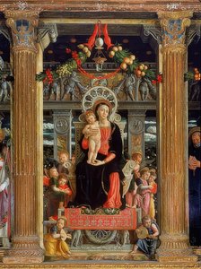 Oltář San Zeno. Centrální panel. 1457-1460 od Andrea Mantegna