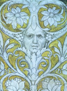 Autoportrét začleněný do dekorativního vlysu Camera degli Sposi nebo Camera Picta, 1465-74 detail fresky 78449 od Andrea Mantegna