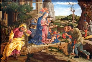Klanění pastýřů od Andrea Mantegna