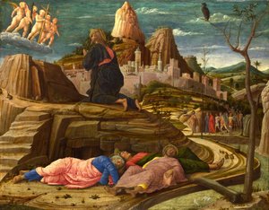 Agónie v Getsemanské zahradě od Andrea Mantegna