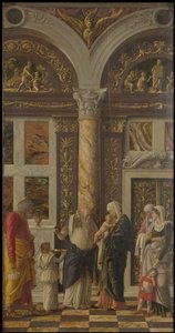 Obřízkový Triptych Uffizi Uffizi Tryptich, pravý panel, ca 1463-1464 od Andrea Mantegna