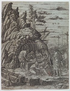 Pohřeb od Andrea Mantegna
