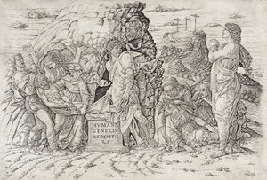 Uložení do hrobu od Andrea Mantegna