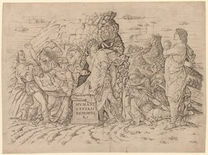 Pohřeb. od Andrea Mantegna