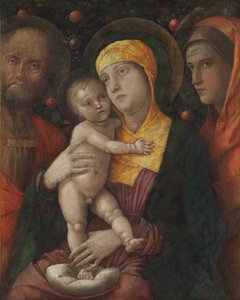 Svatá rodina se svatou Marií Magdalenou, ca. 1495-1500. od Andrea Mantegna