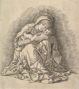 Panna a dítě, ca. 1485-91. od Andrea Mantegna