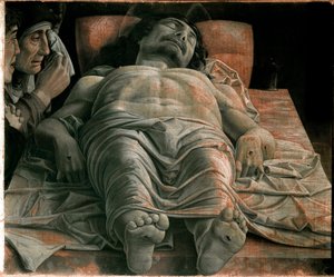Mrtvý Kristus od Andrea Mantegna