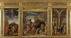 Triptych z Uffizi Triptych Uffizi, ca 1463-1464. od Andrea Mantegna