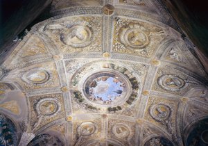Triumf Caesara a Ocula ze svatební komnaty, c.1473 (freska) od Andrea Mantegna