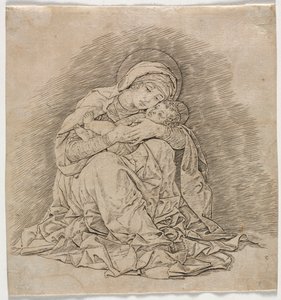 Panna a dítě, 1485-1491. od Andrea Mantegna