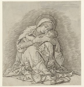 Sedící Marie s dítětem od Andrea Mantegna