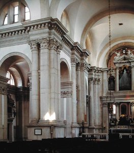 Pohled do interiéru lodi, 1566-80 od Andrea Palladio