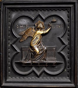 Naděje, panel A jižních dveří baptisteria San Giovanni, 1336 (bronz)