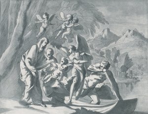 Zbytek o útěku do Egypta, 1740-71. od Andrea Scacciati