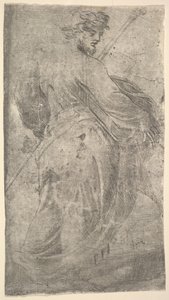 Saint James Major, hůl v levé ruce, kniha v pravé, z 