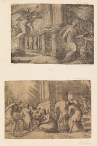 Zvěstování, Klanění pastýřů, po ca. 1552. od Andrea Schiavone