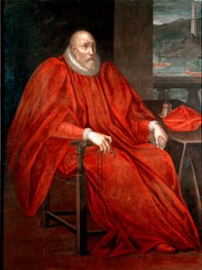 Portrét Simone Spinola (1522-1569, Doge of Genes mezi 1567 a 1569) Obraz Andrea Semino (1526-1594) 1568-1569 Sun. 128x170 cm Soukromá sbírka od Andrea Semino