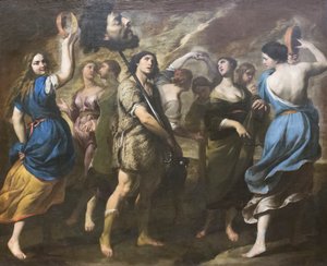 Davidův triumf od Andrea Vaccaro