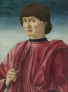 Portrét muže, cca 1450 (tempera na panelu) od Andrea del Castagno