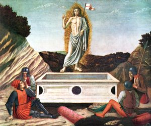 Vzkříšení, polovina 15. století, 1930. od Andrea del Castagno
