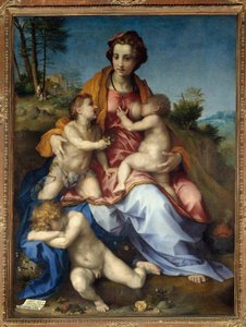 Charitní malba Andrea del Sarto (1486-1531) 1518 Ne. 1,85 x 1,37 m. Paříž. od Andrea del Sarto
