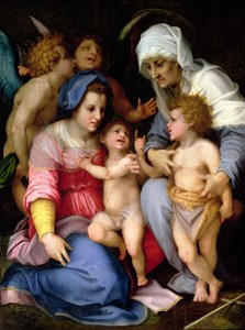 Svatá rodina s anděly, kolem 1515-16 od Andrea del Sarto