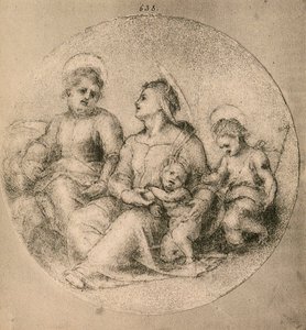 Svatá rodina s nemluvnětem sv od Andrea del Sarto
