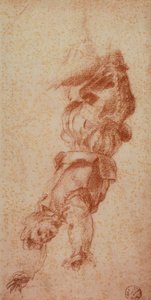 Mužská postava; kresba Andrea del Sarto. Gabinetto dei Disegni e delle Stampe, Galerie Uffizi, Florencie od Andrea del Sarto