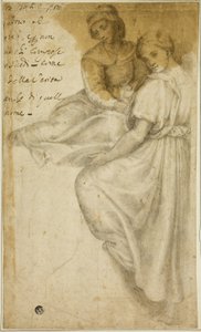 Svatá Anna a stojící žena se Salverem od Andrea del Sarto