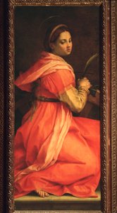 Svatá Kateřina Alexandrijská, oltář sv. Anežky (obraz, 1525-1528) od Andrea del Sarto