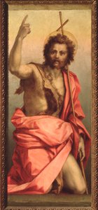 Svatý Jan Křtitel, oltář sv. Anežky (obraz,1525-1528) od Andrea del Sarto