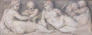 Scéna s postavami v klasickém stylu od Andrea del Sarto