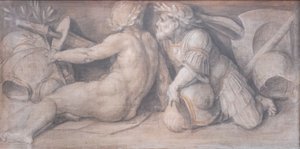 Scéna s postavami v klasickém stylu od Andrea del Sarto