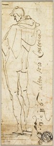 Stojící mužský akt od Andrea del Sarto