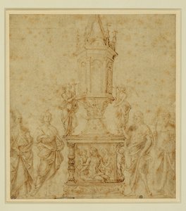 Verrocchiova škola. Relikviář mezi svatým ... od Andrea del Verrocchio