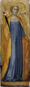St. Katharine, cca 1400 (tempera na topolovém dřevě)