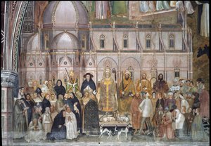 Triumf katolické církve (Detail Fresco