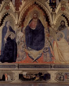Strozziho oltář, 1357 detail panelu z 72246 od Andrea di Cione Orcagna
