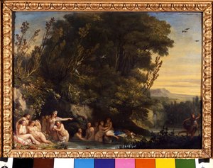 Diane a Acteon. Obraz Andrea Appiani (1754-1817) Milán od Andrea the Elder Appiani
