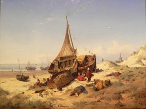 Ebbtide, Scheveningen od Andreas Achenbach