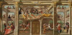 Maskovaný ples v Čechách, ca. 1748. od Andreas Altomonte