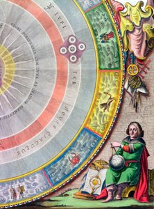 Mikuláš Koperník, polský astronom, 1660-1661 od Andreas Cellarius